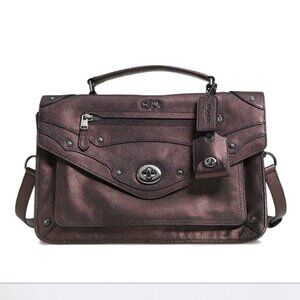 RARE Rhyder Messenger in Metallic Leather